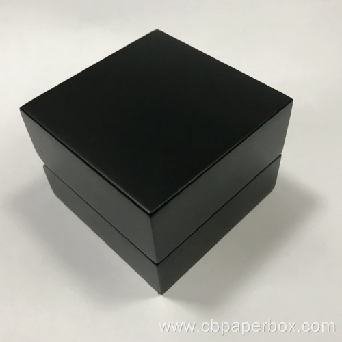 High Quality Jewelry Ring Box Wooden Black